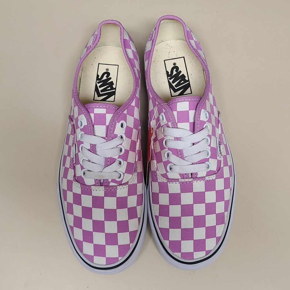 Vans Authentic Checkerboard casual skateboard sneakers size 9 1/2 - Picture 4 of 10